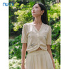 NUTS商场同款秋季V领通勤气质百搭短袖短款针织外套女4310503A1 商品缩略图0
