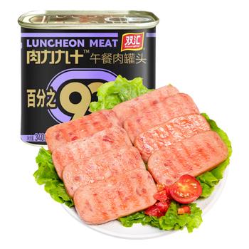 双汇 午餐肉罐头 340g/罐 肉力九十 休闲零食 早餐 三明治火腿 /休闲食品 /罐头食品 /其他类罐头 商品图7
