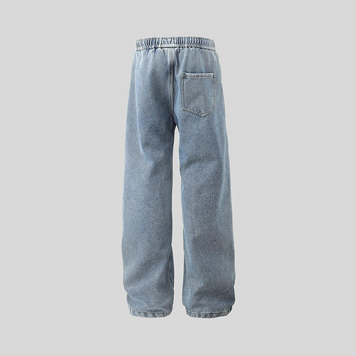 gxg.jeans男装 加绒多色简约水洗宽松直筒牛仔长裤男 25冬热卖 商品图1
