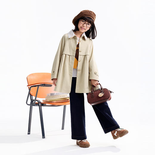 【实体店同款】女童梭织外套秋季新款安奈儿童装AG535433 商品图3