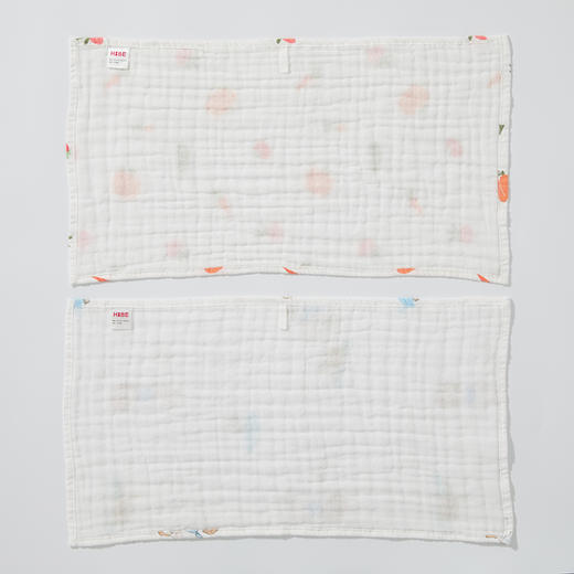 怡比6层纱布长方巾2条入HY25AUP214黄蓝色调/HY25AUP215黄灰色调55*30cm 商品图11