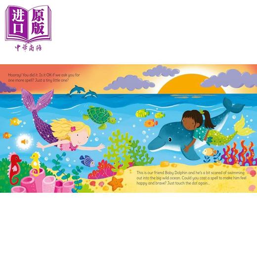预售 【中商原版】魔杖发声书 美人鱼 Wand Books Mermaid Magic 英文原版 儿童纸板书 绘本故事 精美图画书 亲子读物 进口童书  商品图3