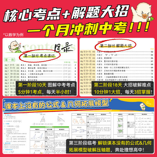 2026中考小红书中考提分笔记数学物理化学语文英语生物政治地理历史小四门考点会考必刷题 商品图2