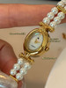 日本mikimot*o正品双链珍珠中古天然姆贝珍珠手表 商品缩略图2