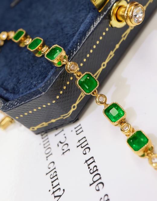 1.6vt刻面祖母绿手链 商品图2