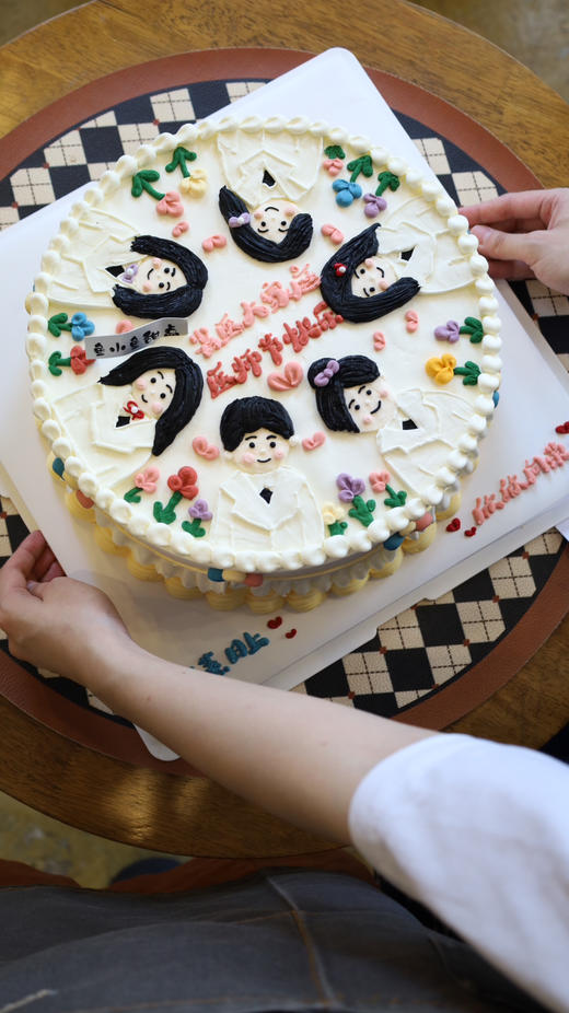 8.19医师节蛋糕-手绘定制多人医师 商品图1