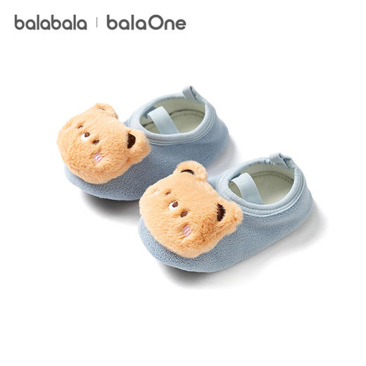 巴拉巴拉balaOne宝宝地板袜防滑点胶冬加绒婴幼儿保暖袜学步防滑 商品图4