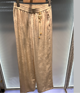 P&X设计师女装秋季新款 梭织休闲长裤阔腿裤 824309299 杏色