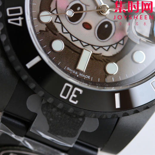 ROLEX 劳力士 Labubu 拉布布联名水鬼 全黑水鬼黑武士 BLAKEN联名“拉布布”发行 3135机 颜值与实力并存的水鬼，男生女士戴都超有格调！ 商品图4