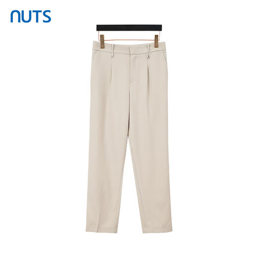 NUTS春季新款纯色简约高腰时尚通勤直筒西装长裤女413072339 商品图0