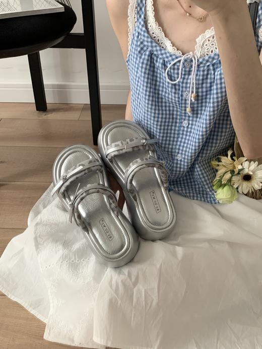 【GZ】无忧购“清仓大促”仙女风温柔百搭增高外穿沙滩一字拖凉鞋J802-6（截单后3-5天发货) 商品图2