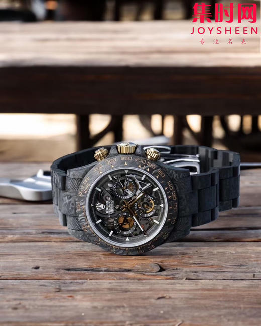 改装迪通拿全碳纤维 TWF劳家震撼改装「金纹碳影」男士腕表 商品图6