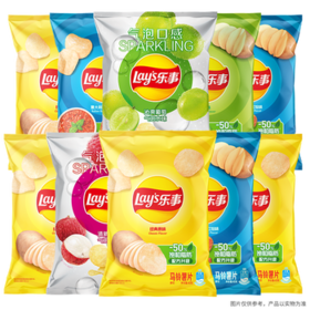 乐事（Lay's）薯片 混合多口味40g*10包 400g 零食礼包 百事食品 /休闲食品 /膨化食品 /薯片