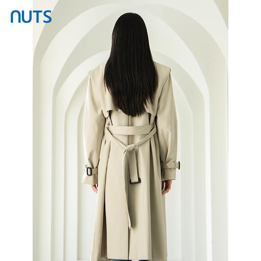 NUTS商场同款春秋款时尚气质英伦风中长款风衣外套女4380418A1 商品图4