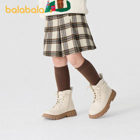 巴拉巴拉童装儿童半身裙秋冬装女童短裙中大童百搭洋气时尚百褶裙