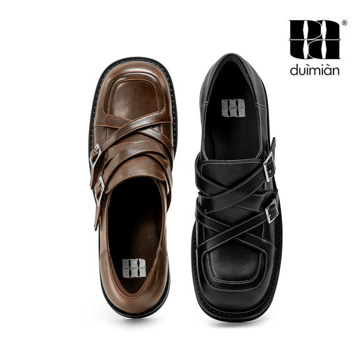 对面duimian-图书馆搭扣皮鞋 商品图4