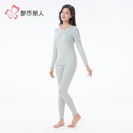 都市丽人保暖内衣阳离子罗纹绒女士保暖衣长袖长裤保暖衣套装LWH9 商品图2