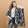 三彩2025新款经典时髦外搭披肩保暖流苏复古豹纹出片百搭 商品缩略图3