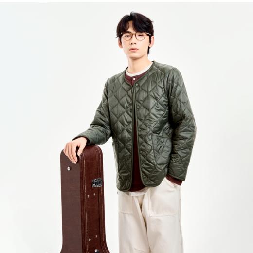 羊毛填充 yi菲同款 情侣款 菱格纹 时尚百搭 情侣款 轻薄透气 舒适百搭 男女同款绗缝轻暖羊毛长袖 商品图4