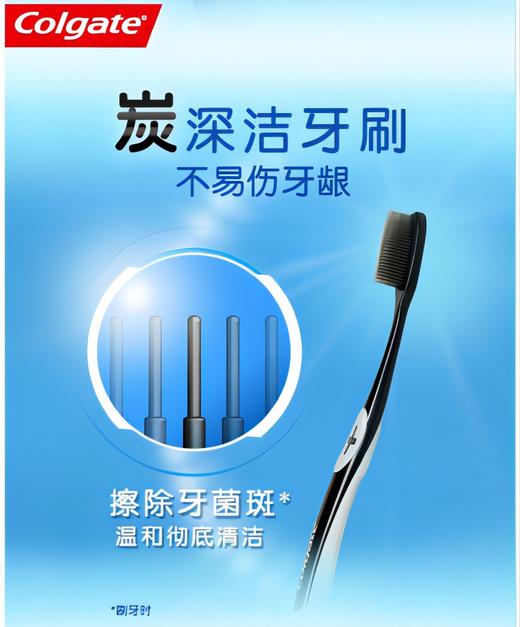高露洁纤柔纤纳丝炭牙刷4支装 商品图2
