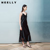 NEELLY纳俪商场同款秋新款时尚蕾丝设计感吊带裙女舒适休闲连衣裙N25081Y01077 商品缩略图0