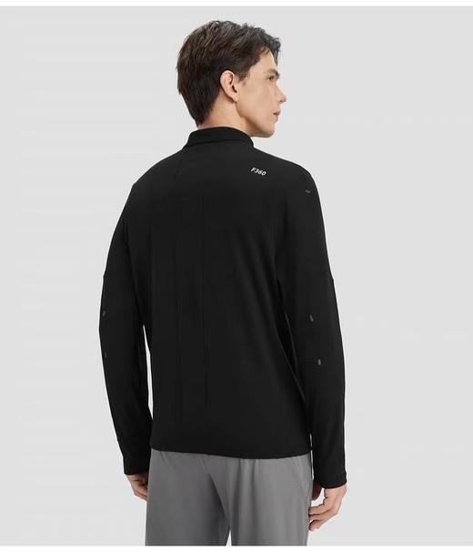 点此购买 迪桑特春秋季男士半拉链长袖速干T恤 bk 327082 商品图3