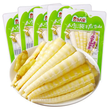 云乡人家泡椒竹笋尖即食山椒手剥笋片小包装休闲零食品小吃24g*20袋 /休闲食品 /豆干/素食零食 /卤味蔬菜零食 商品图3