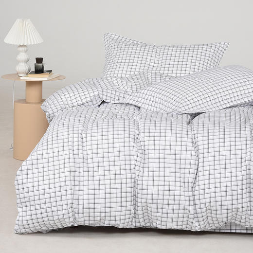 80S长绒棉贡缎印花四件套（黑白格调） 商品图3