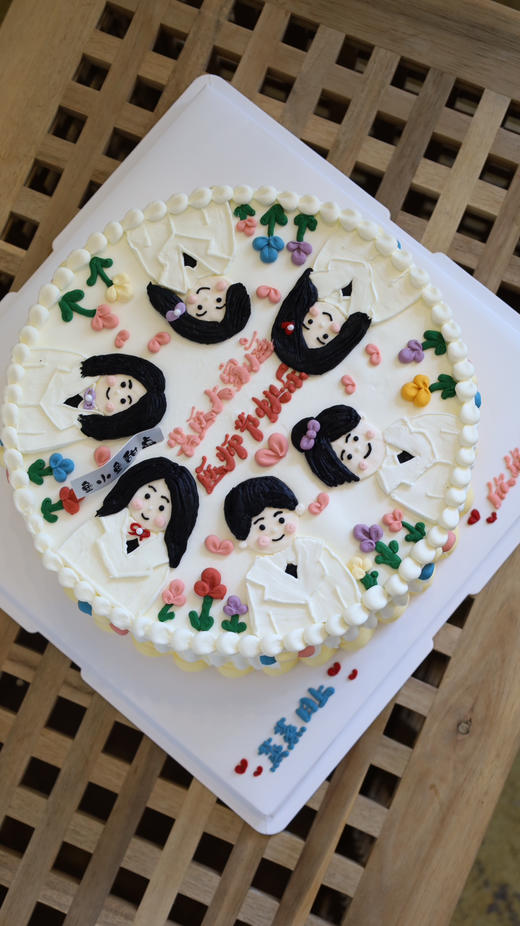 8.19医师节蛋糕-手绘定制多人医师 商品图9