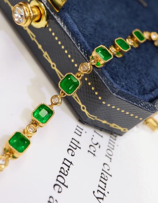 1.6vt刻面祖母绿手链 商品图0