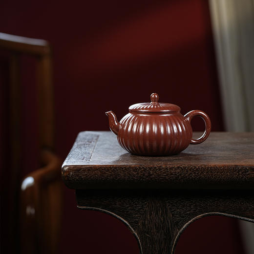 龙德堂陶艺 汤宣武制 《利禄》原矿金砂紫朱泥 200cc 库存请咨询客服 商品图0