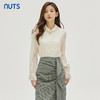 NUTS商场同款秋季时尚气质通勤风花边领设计感长袖衬衫女333012129 商品缩略图3