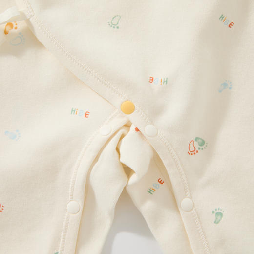 怡比梦想的足迹长袖系带哈衣HY25AUN020黄白色调52#-66# 商品图10