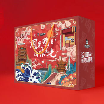 周黑鸭卤味食光礼盒820g 甜辣卤味 卤味纯肉礼盒 武汉特产伴手礼 /休闲食品 /肉类零食 /肉类零食礼包/礼盒 商品图1