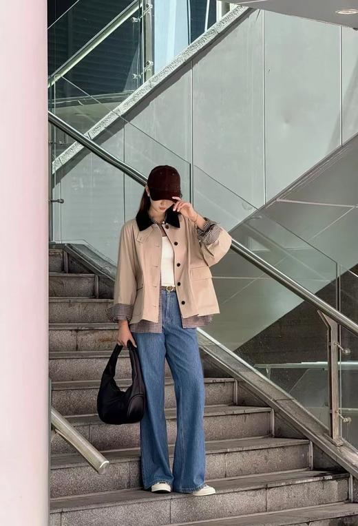 IC 高密斜纹棉夹克巴恩风短外套ME3836 商品图3