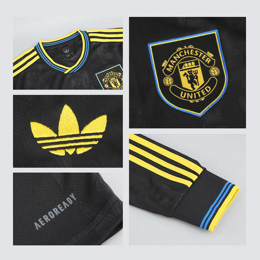小李子:阿迪达斯25-26赛季曼联球迷版第二客场长袖比赛球衣足球服KD4226 商品图3
