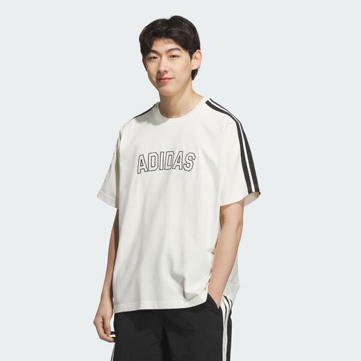 Adidas阿迪达斯MODERN SHORT SLEEVE T-SHIRT 纯棉运动休闲短袖圆领T恤 商品图2