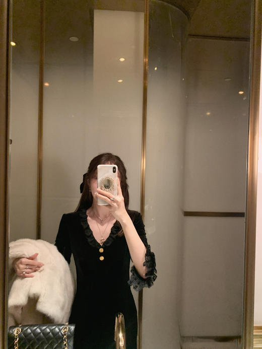 XS码  金蘑菇菇 爱丽丝舞曲 小黑裙组 /  年底战裙！内搭洋装 商品图2