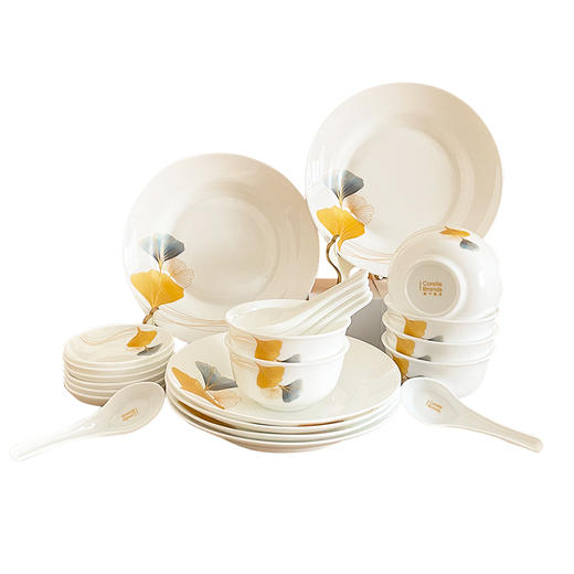 康宁冰萃玲珑 金银杏餐具24件套CB-BSYX24/KZ/LS 商品图0