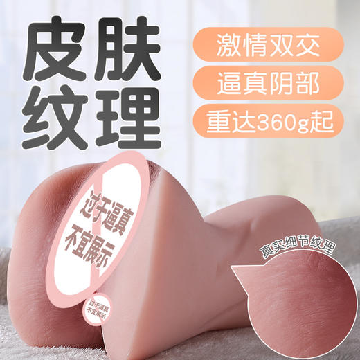 谜姬 性价比逼真肤感名器【皮纹名器】倒模阴臀飞机杯男用自慰器用品情趣 商品图0