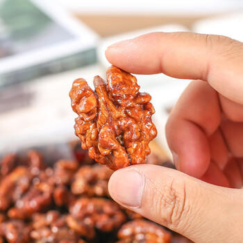 蜜禾新疆185蜂蜜琥珀核桃仁500g罐装坚果仁类送礼孕妇休闲零食 /休闲食品 /坚果炒货 /核桃 商品图1