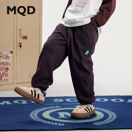 【MQD】男大童秋季新品运动休闲经典学院跑步针织裤 商品图1