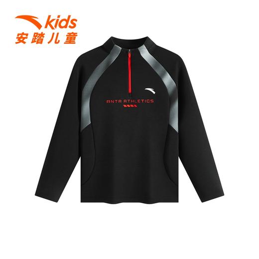 安踏儿童针织套头衫秋季新款男大童舒适卫衣运动上衣352537403 商品图1