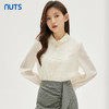 NUTS商场同款秋季时尚气质通勤风花边领设计感长袖衬衫女333012129 商品缩略图4