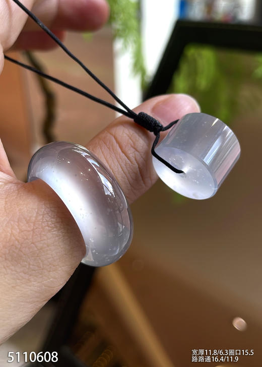 玻璃种木那扳指➕路路通套装【5110608】圈口15.5~具体价格微信咨询 商品图5