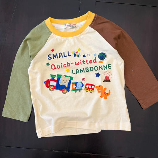 【加一】1793小熊火车字母插肩长袖★ 商品图4