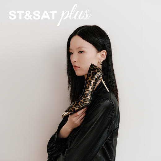 【黑金限定】星期六金属尖头气质细高跟SSD3111091 商品图12