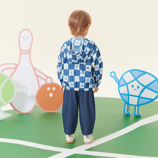 【秒1】【MQD】【专柜同款】童装宝宝防晒衣夏新款棋盘格抗UV小童皮肤衣 商品图3