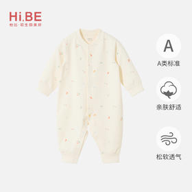 怡比梦想的足迹长袖开襟哈衣HY25AUN021黄白色调59#-80#