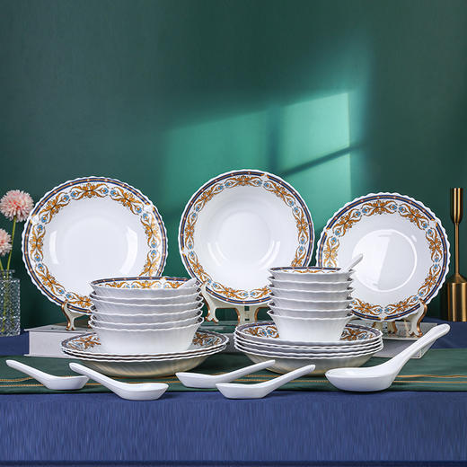 康宁冰萃玲珑 彭巴杜夫人系列 餐具30件套CB-BPBD30/KZ/LS 商品图0